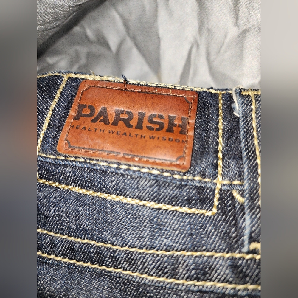 NWOT  Parish Tiger Jeans. Size 34 DEADSTOCK. NEVER WASHED OR WORN - Picture 3 of 7
